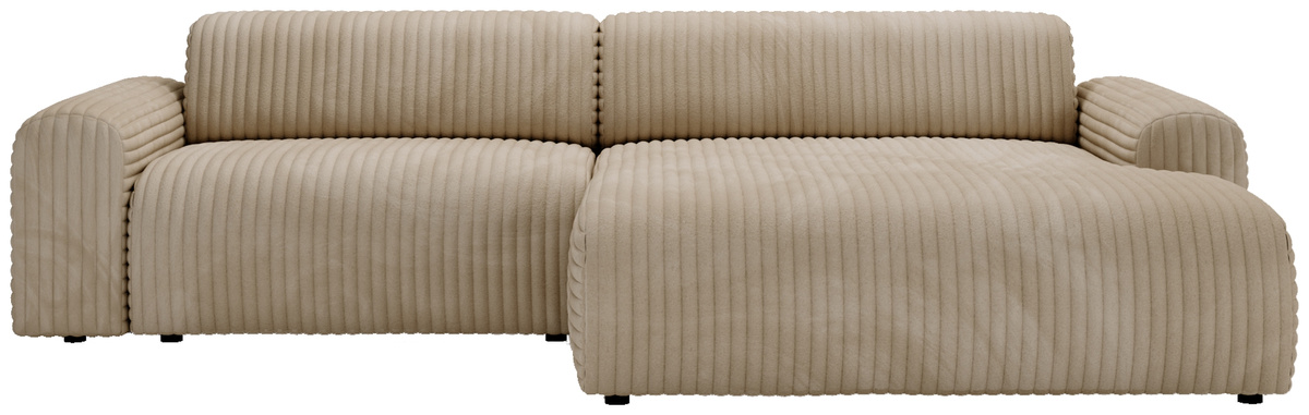 Sztruksowy narożnik do salonu prawostronny SEFO