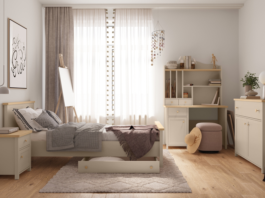 Zestaw mebli młodzieżowych STORY beż piaskowy