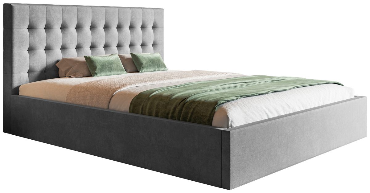 Łóżko tapicerowane małżeńskie 160x200 cm HARK