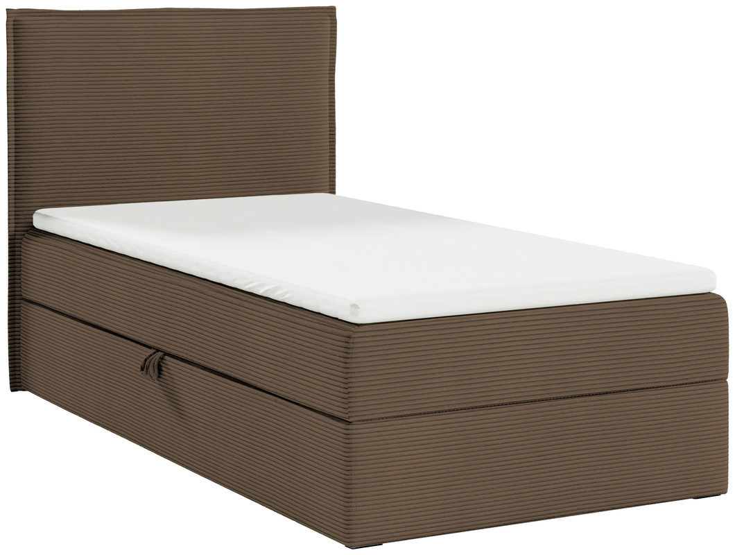 Dziecięce łóżko kontynentalne 100x200 cm tapicerowane z pojemnikiem MALIBU