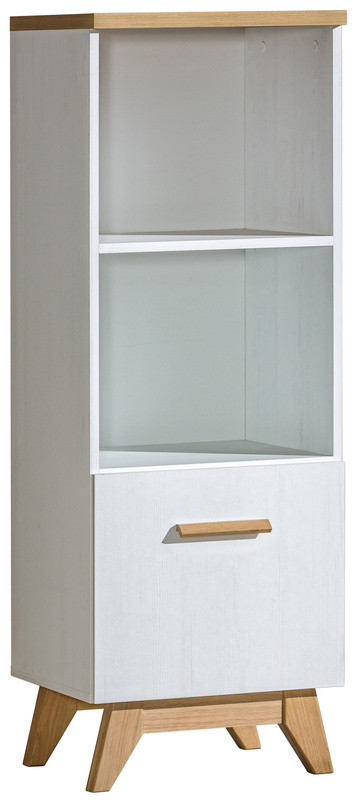 Wąski regał z szafką 45 cm SILVA