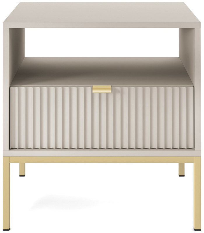 Nowoczesna szafka nocna z szufladą AVANTI cashmere