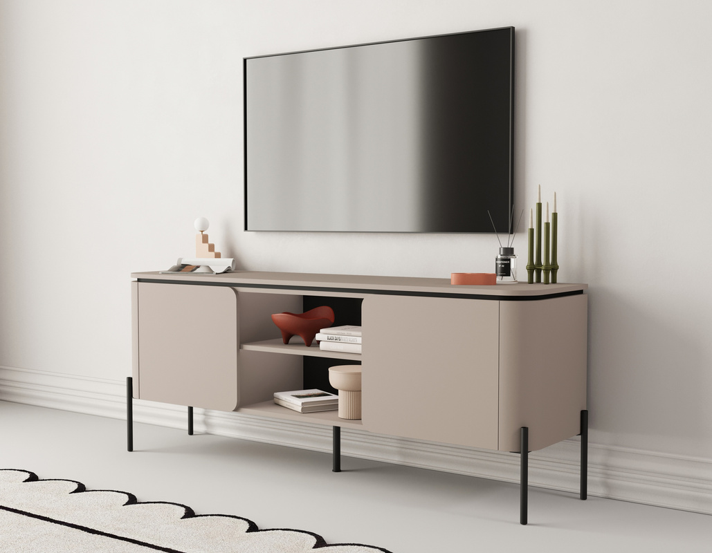 Dwudrzwiowa szafka RTV 163 cm do salonu congo BELLO