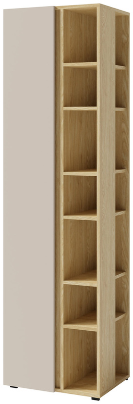 Młodzieżowy regał wysoki 55 cm na książki półotwarty LISSARO