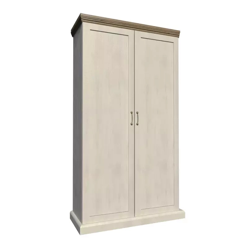 Szafa dwudrzwiowa półki drążek ROZANO