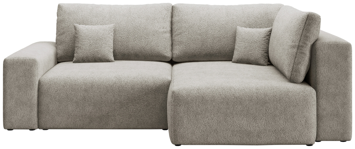 Nowoczesny narożnik boucle z funkcją spania CAMILO DUO