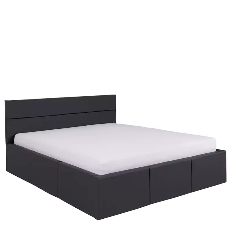 Łóżko tapicerowane w nowoczesnym stylu 160x200 grafit MODERN