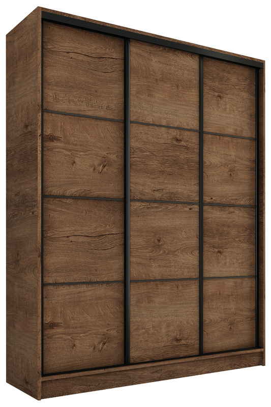 Szafa przesuwna 150 cm dąb lefkas LOFT