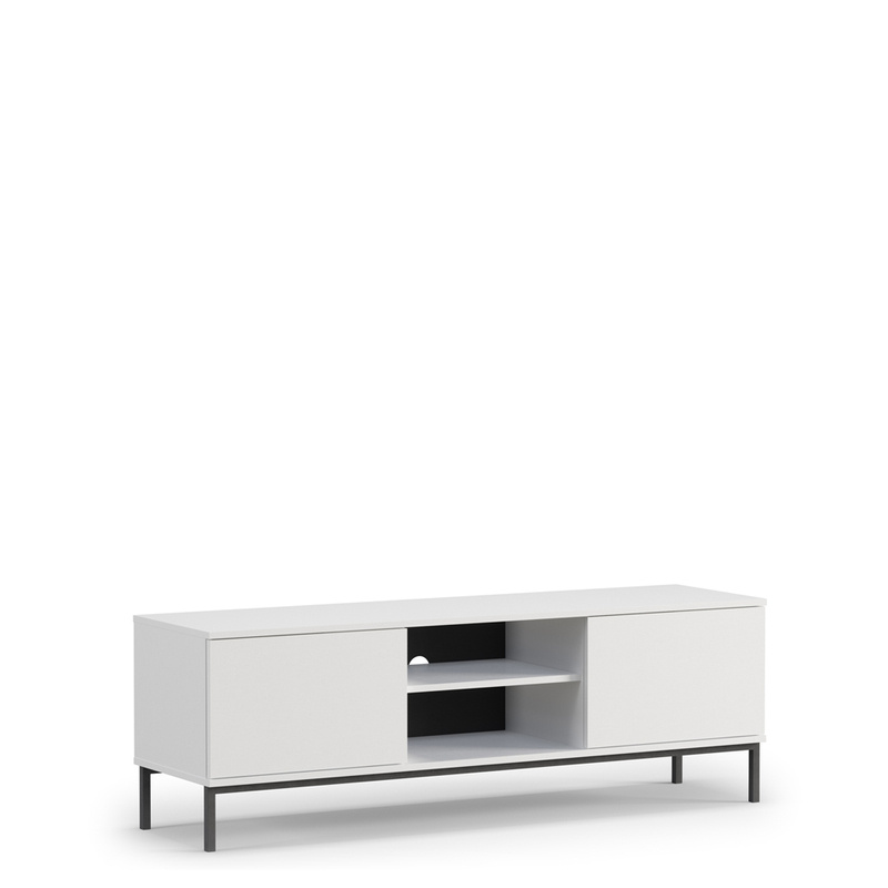 Szafka RTV loft QUARTE Biała