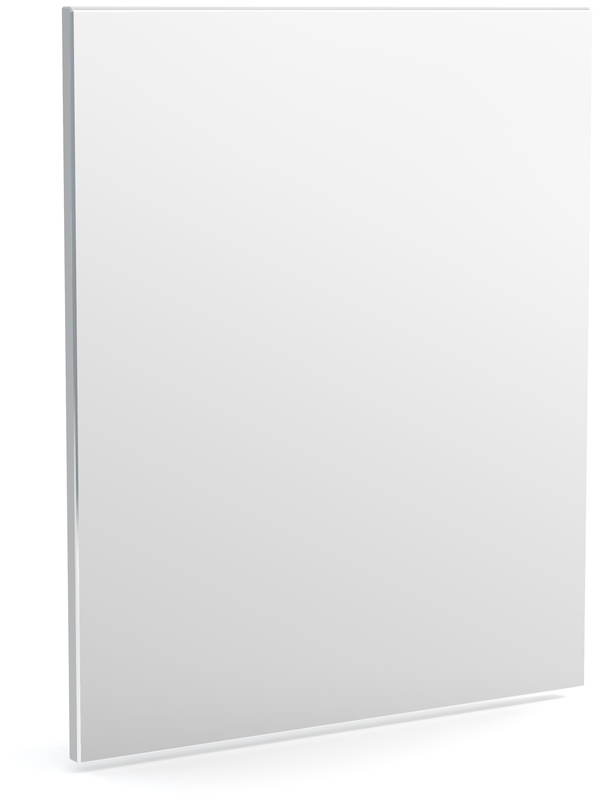 Prostokątne lustro wiszące na ścianę 60 cm JOVITA biały