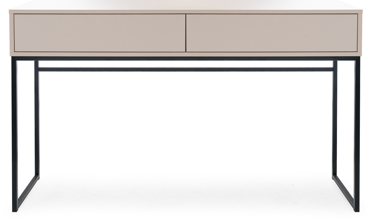 Toaletka do sypialni z szufladami 137 cm beż piaskowy GENEWA