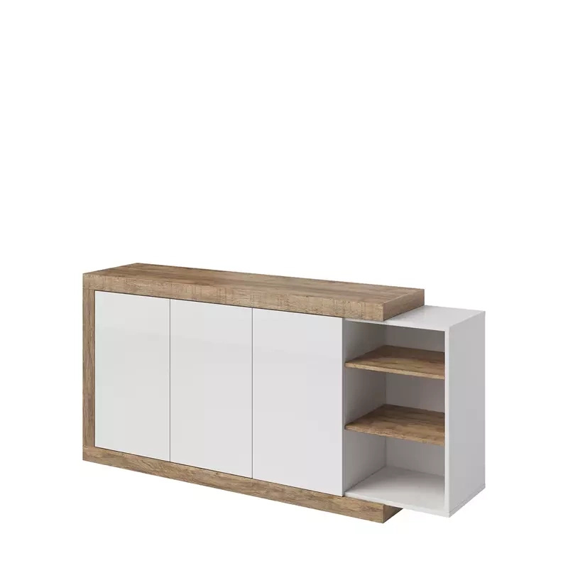 Komoda z drzwiczkami 180 cm FRANK biały połysk