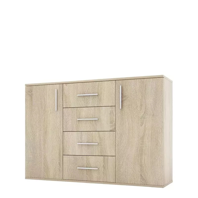 Komoda do salonu 112 cm dąb sonoma SIMPLE II