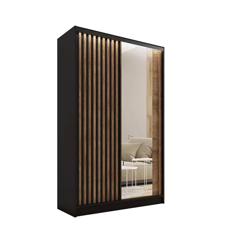 Szafa przesuwna 120 cm z lustrem LAMEL 3D