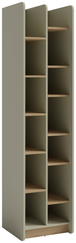 Młodzieżowy regał na książki otwarty 55 cm ALDENO eukaliptus