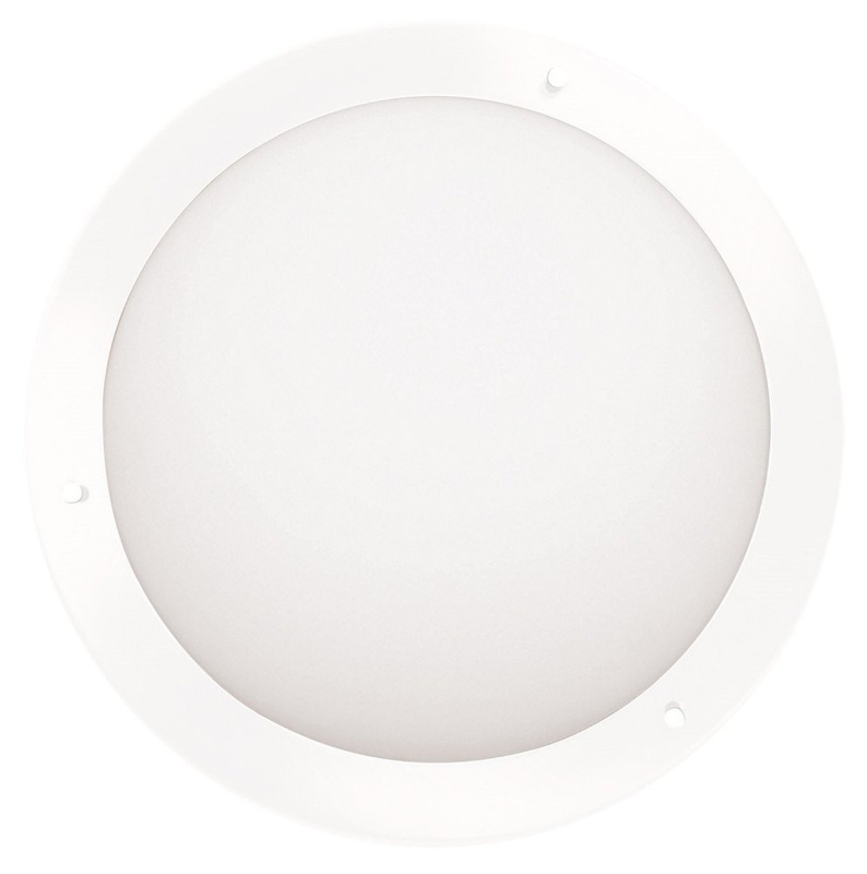 Biały plafon łazienkowy LED 10W 6500K IP44 AQUILA metal szkło