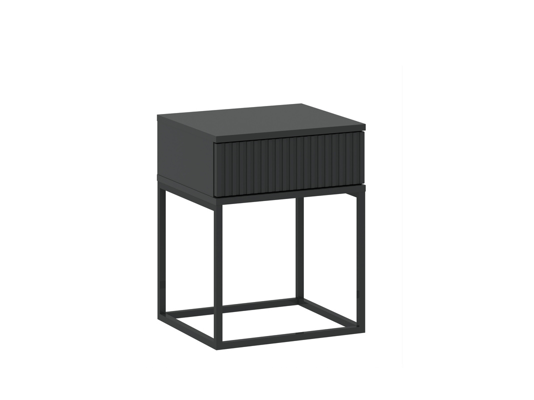 Szafka nocna z szufladą push to open COTTA czarny