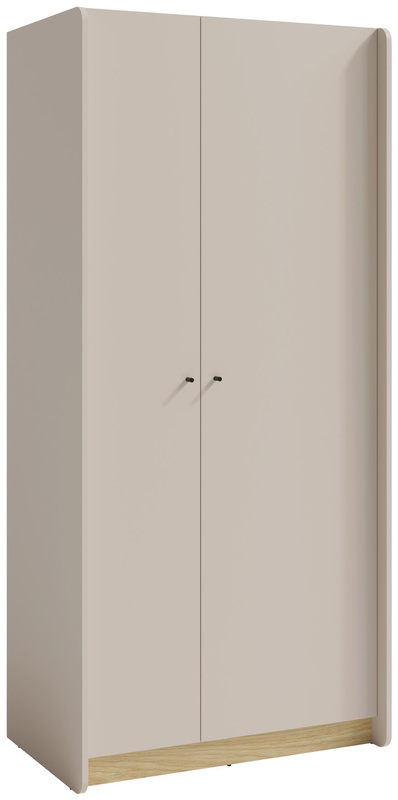 Nowoczesna szafa młodzieżowa uchylna 90 cm ALDENO beż piaskowy