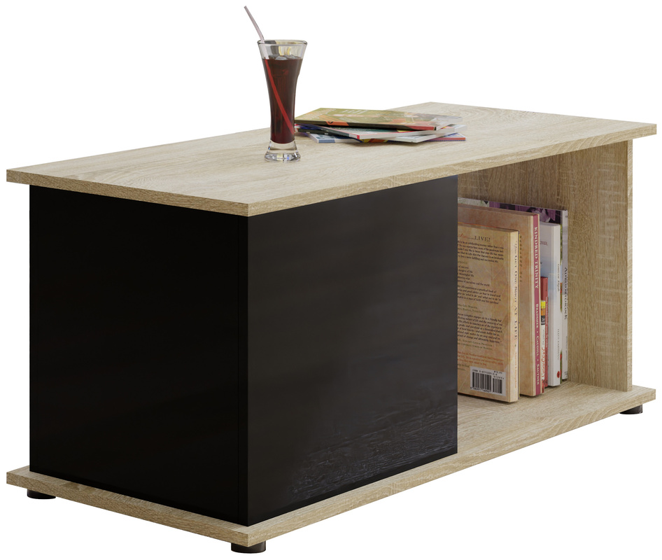 Nowoczesna ława Dąb Sonoma CUBE