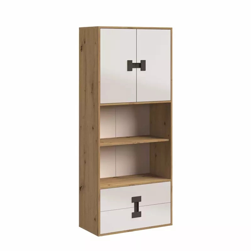 Młodzieżowy regał 80 cm z szufladami INDEKS