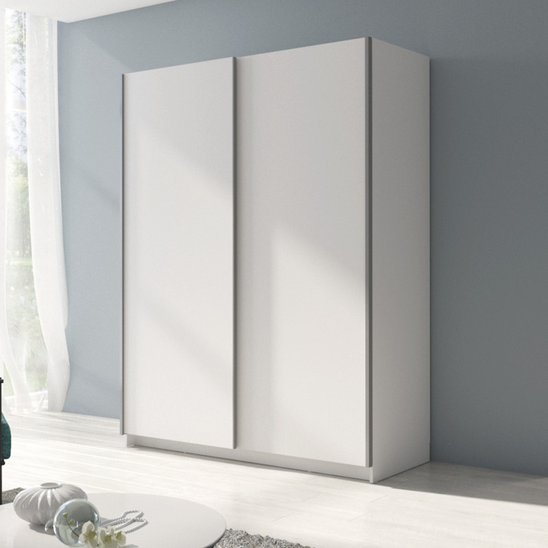 Biała szafa przesuwna 180 cm do sypialni GRANDI