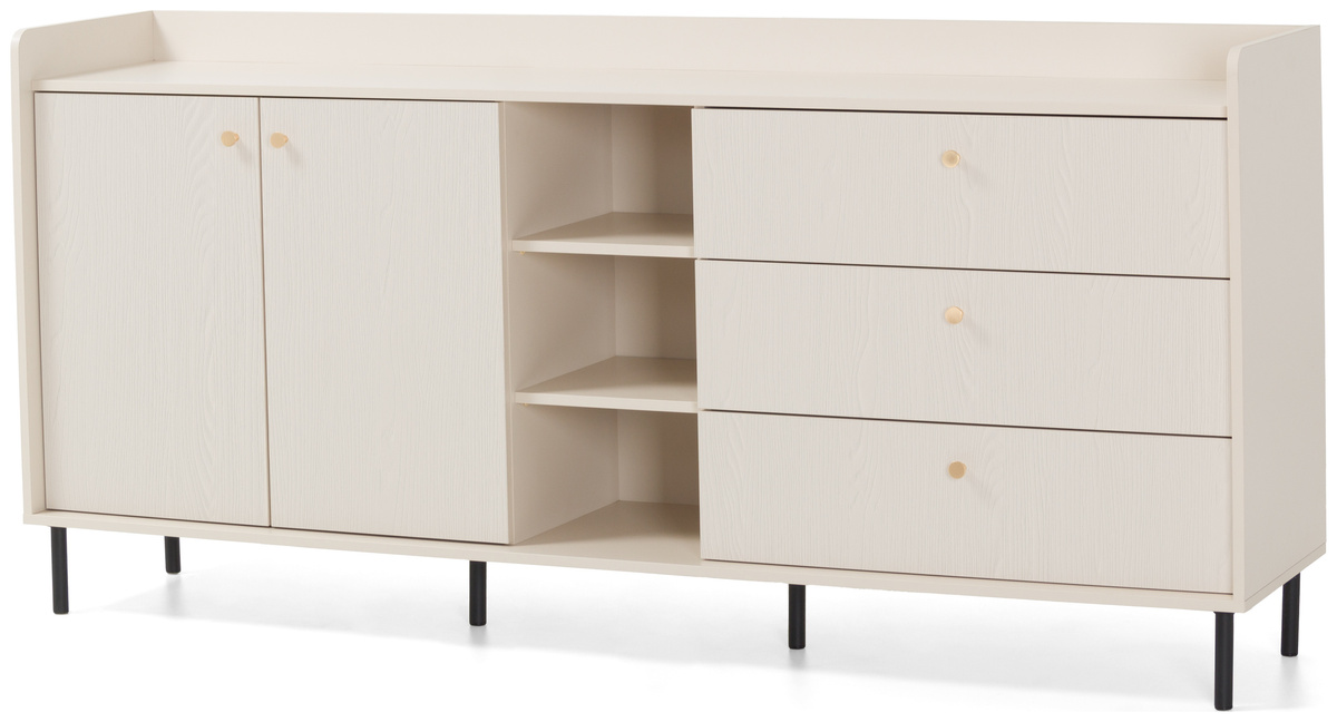 Szeroka komoda 193 cm z szufladami GAVIA beż piaskowy