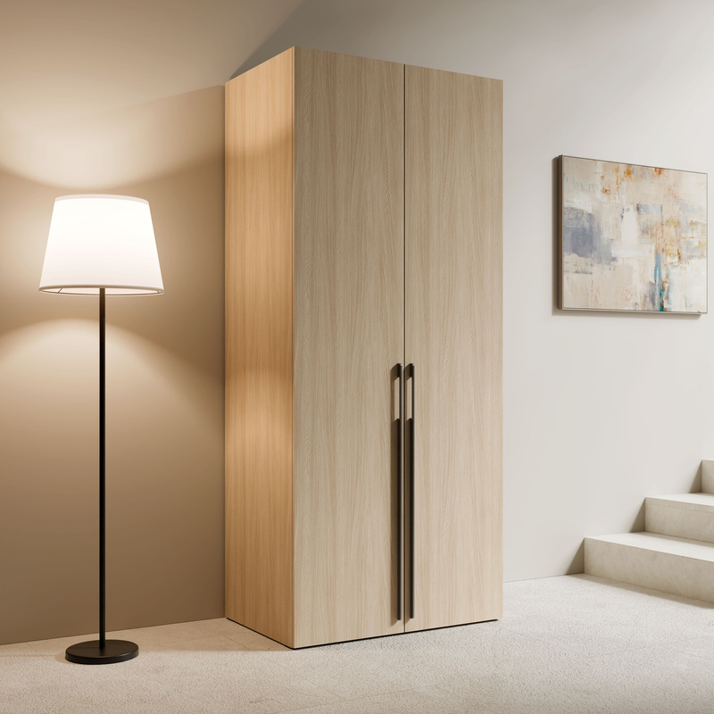 Szafa dwudrzwiowa do przedpokoju 110 cm BARCELI dąb barista