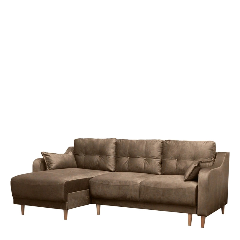 Rozkładana kanapa narożna z funkcją spania do salonu DANILO