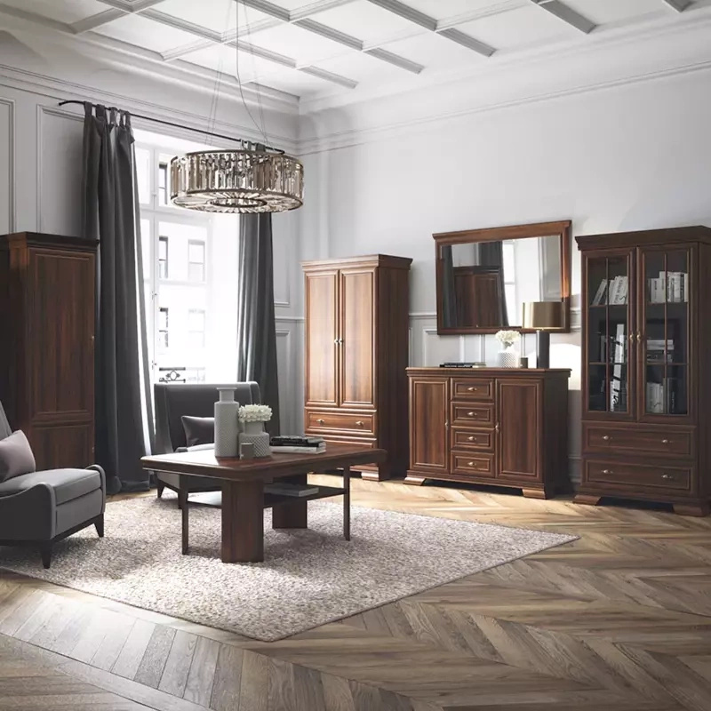 Zestaw klasycznych mebli do salonu KOLONIA