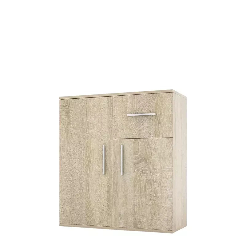 Nowoczesna komoda do salonu z szufladą dąb sonoma 75 cm SIMPLE I