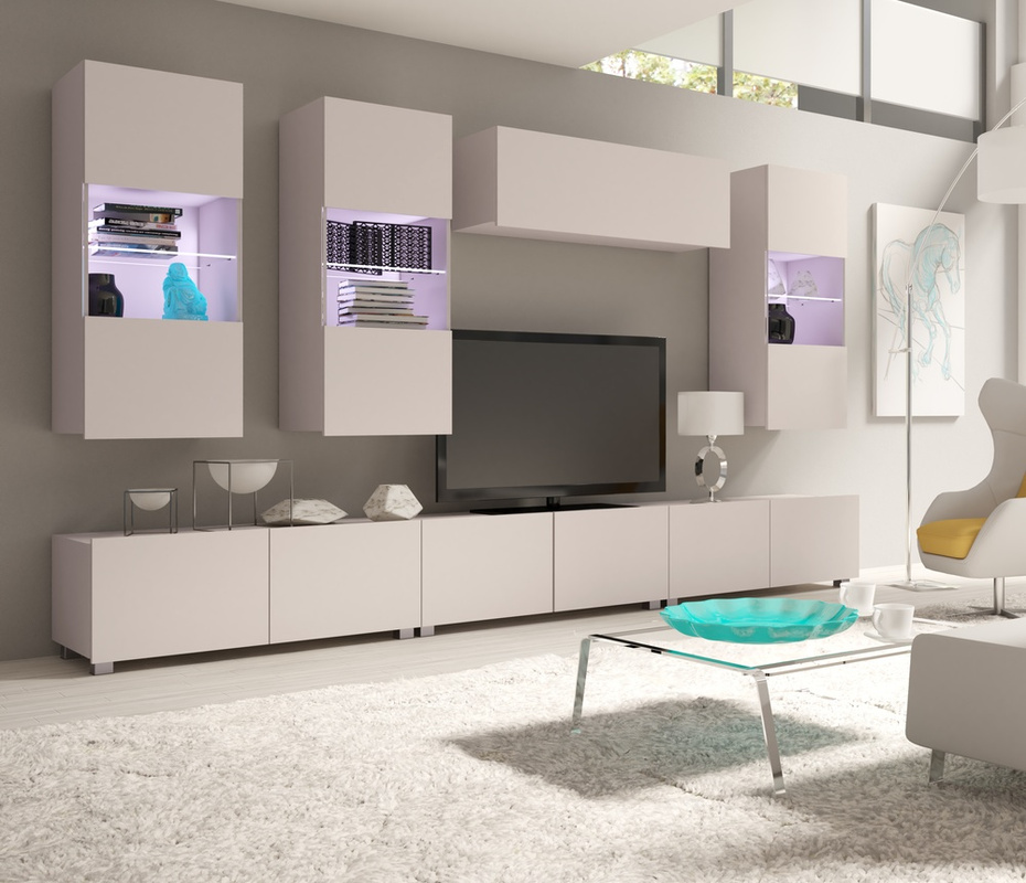 Zestaw mebli RTV meblościanka do salonu MODERN 5