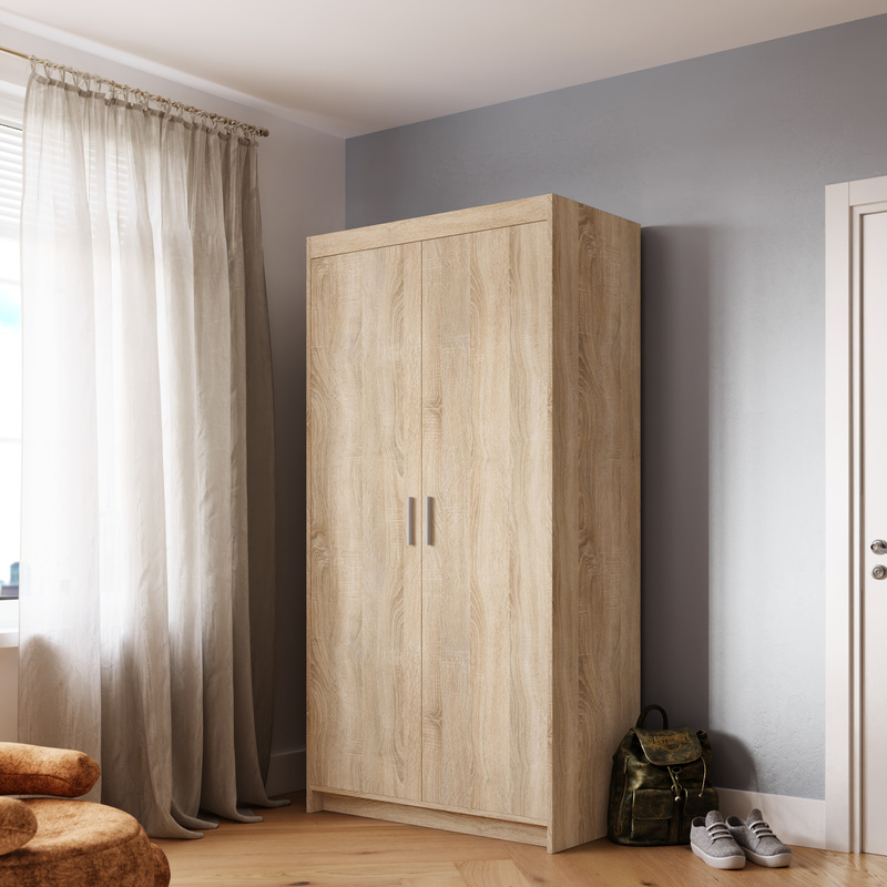 Szafa modułowa do salonu dwudrzwiowa dąb sonoma KUBA