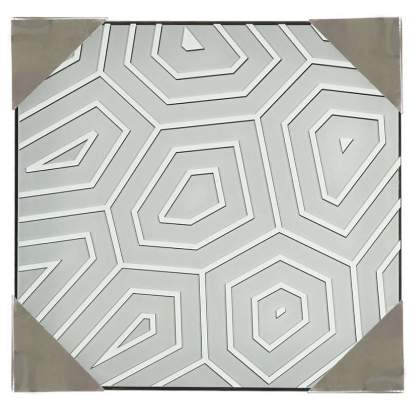 Biały plafon sufitowy do salonu 3xE27 Aston metal i szkło