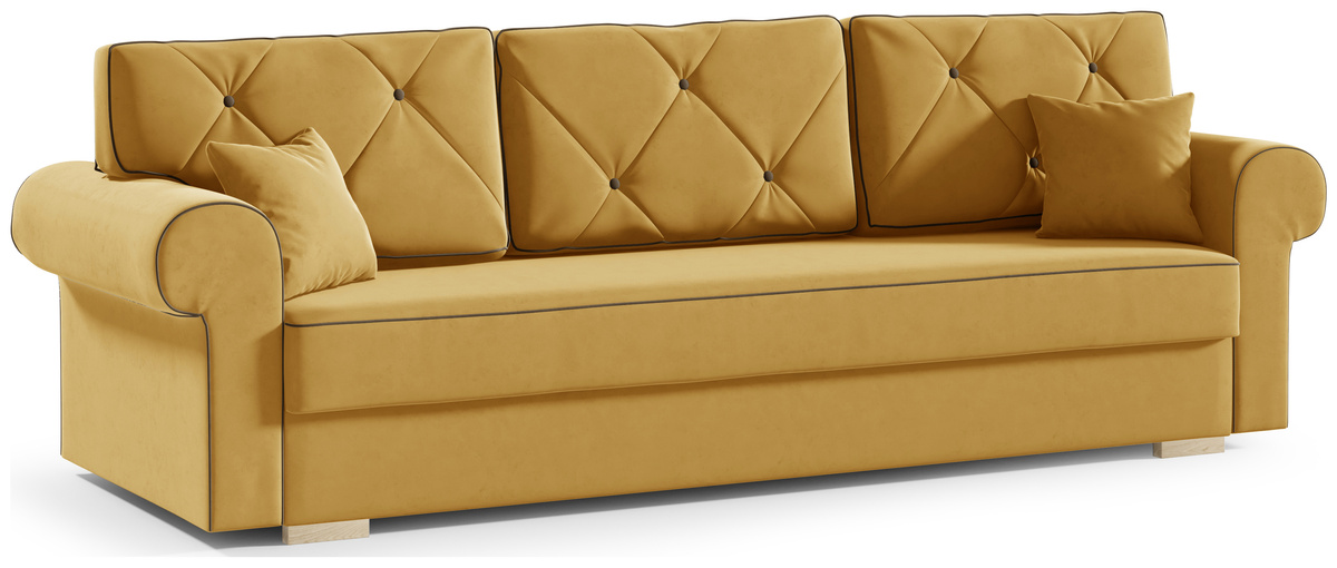 Rozkładana sofa trzyosobowa do salonu z funkcją spania CHEESE