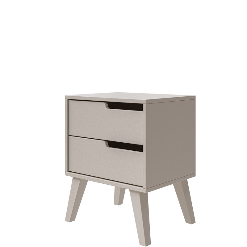 Szafka nocna z szufladami 45 cm do sypialni NIVARO kaszmir