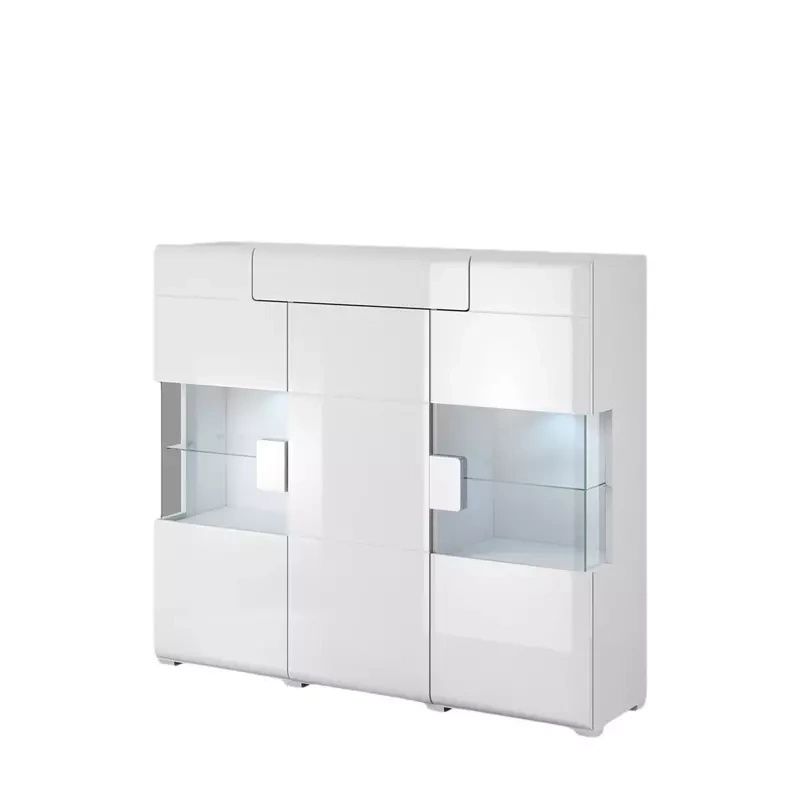 Barek na alkohol TENDER biały połysk ze wstawkami