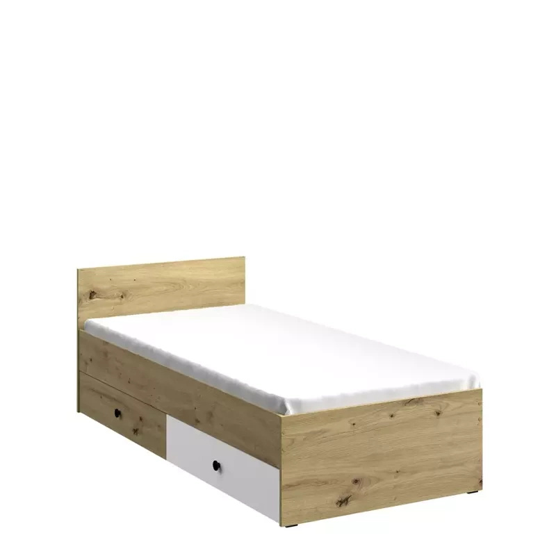 Łóżko młodzieżowe 90x200 z szufladami MONACO