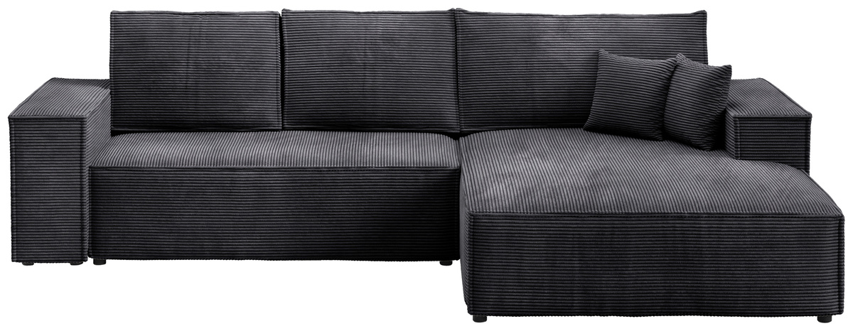 Grafitowa rogówka z funkcją spania i pojemnikiem PABLO