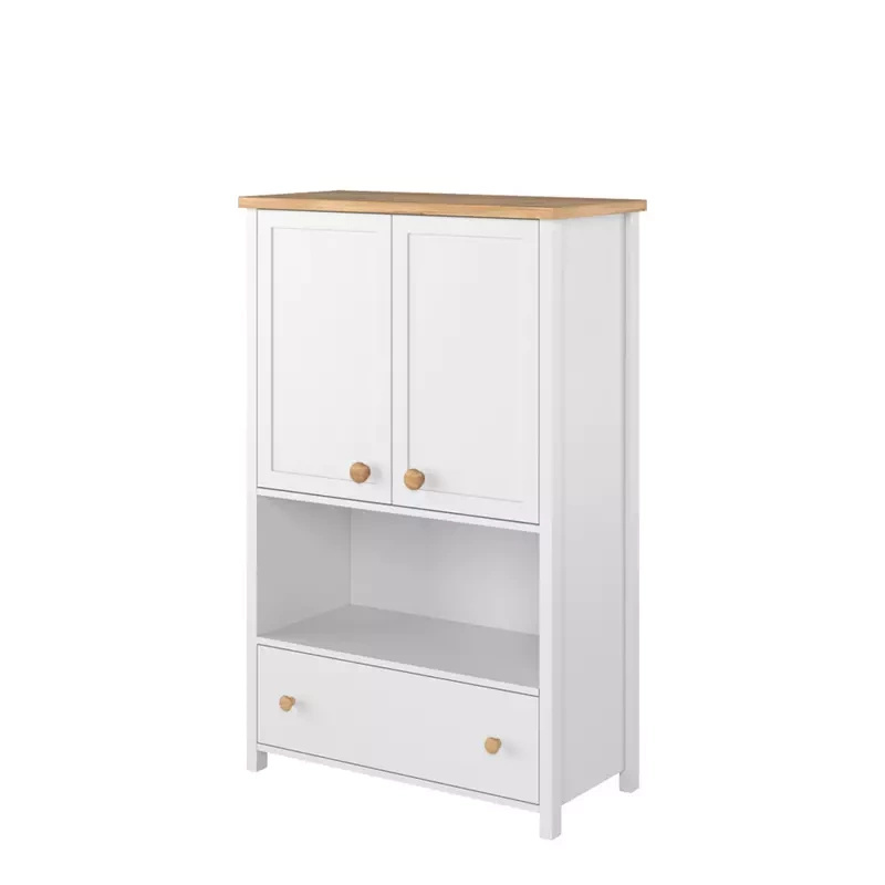 Wysoka komoda młodzieżowa z drzwiami STORY