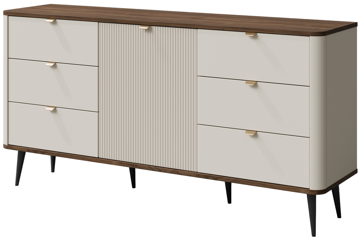 Komoda z szufladami do salonu 160 cm MIREL kaszmir