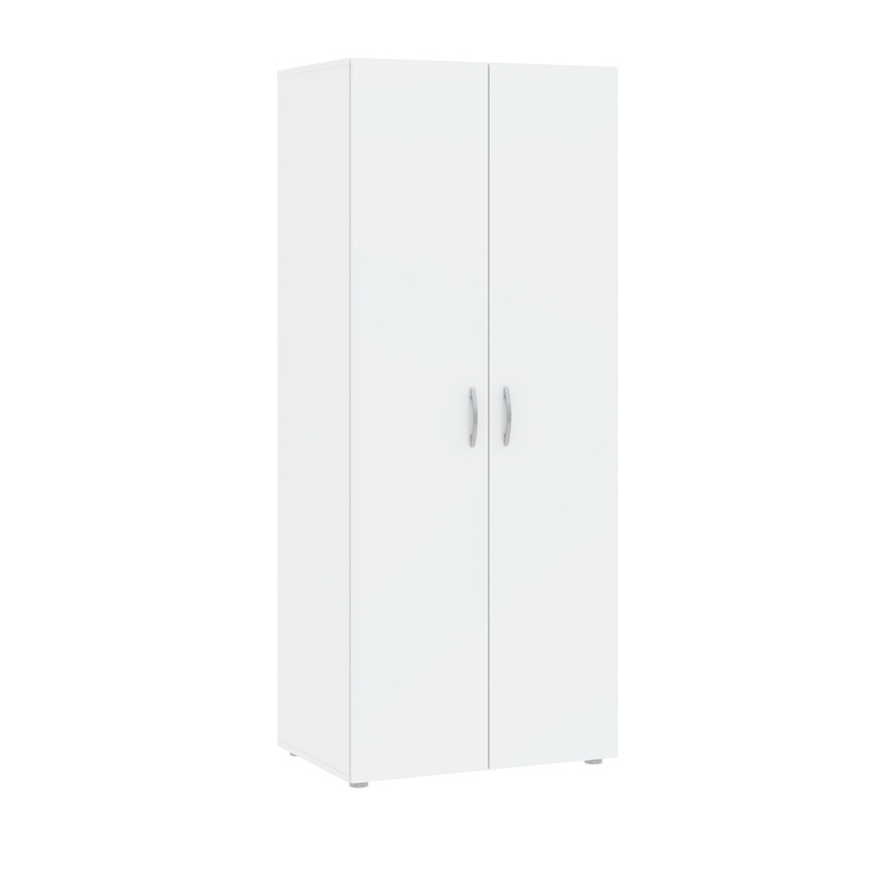 Szafa do sypialni dwudrzwiowa z drążkiem BARENA biała