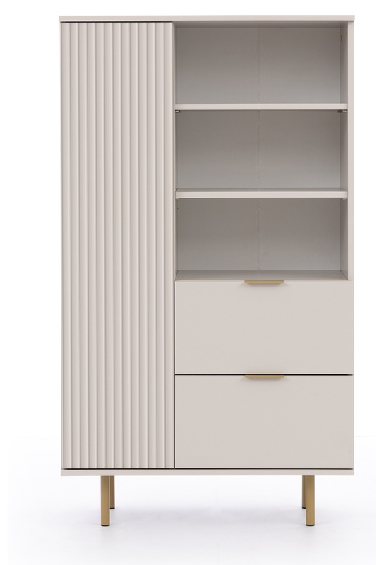 Regał na książki z szufladami 80 cm NAMASTE kaszmir