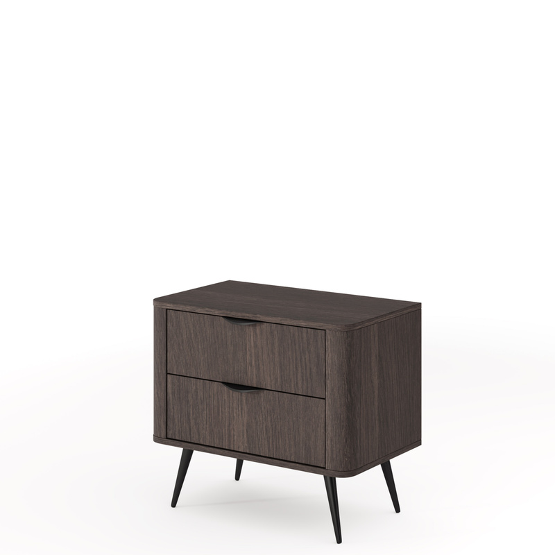 Stolik nocny do sypialni z szufladami VALIO dąb dunin