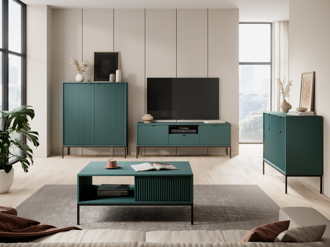 Nowoczesne meble do salonu z komodą AVANTI