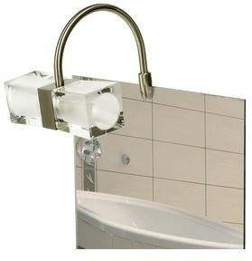 Kinkiet łazienkowy nad lustro satyna chrom Mirror 2x40W