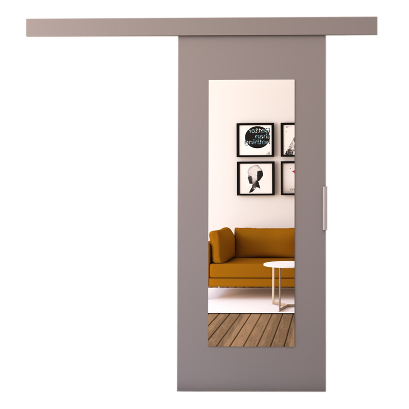 Drzwi przesuwne z lustrem 80 szare IRINA