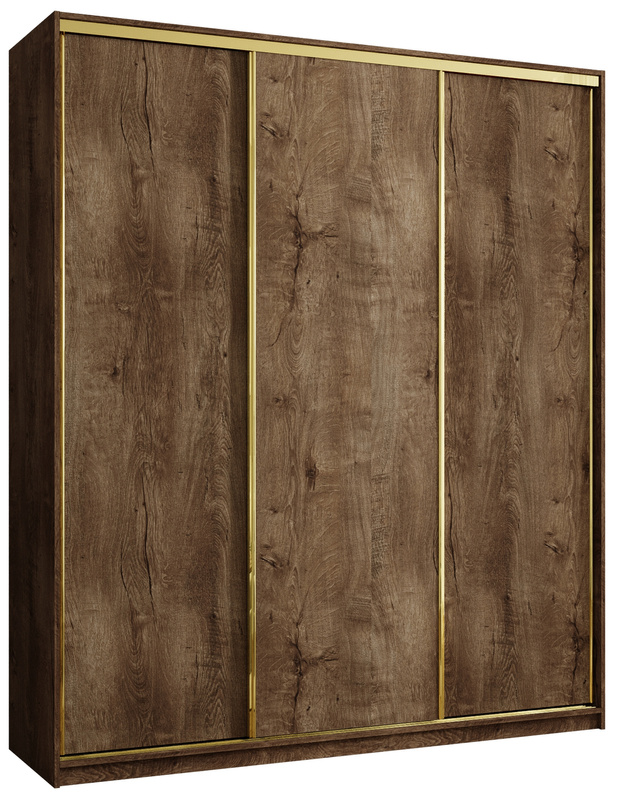 Wysoka szafa przesuwna 200 cm GOLD NEW MAX lefkas