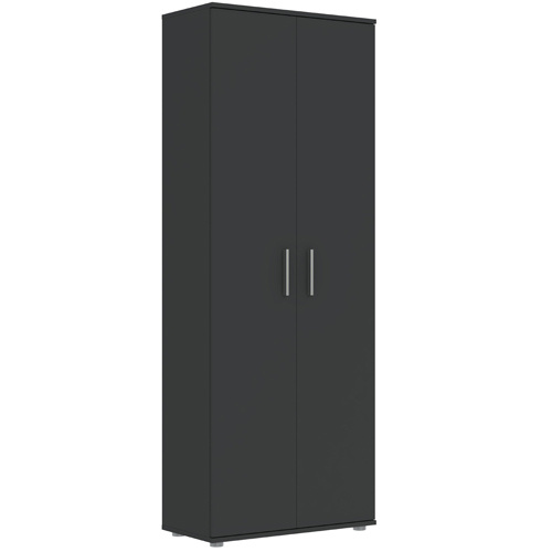 Szafa do przedpokoju uchylna 70 cm KONTI dwudrzwiowa czarna