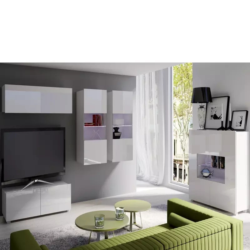 meblościanka biała połysk MODERN 12