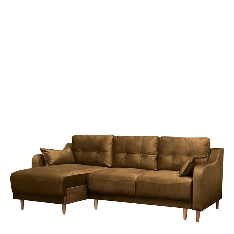 Rogówka do salonu z pojemnikiem na pościel DANILO funkcja spania